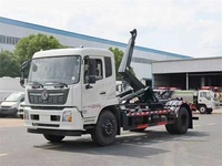 DongFeng Camion de levage à crochet avec 12-15 M3 Station de compactage de déchets mobile Camion