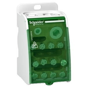 Per SCHNEIDER ELECTRIC LGY125014 Linergy DS Blocco di Distribuzione a Vite 1P-250A-14 Fori Morsettiera - Product Image 1