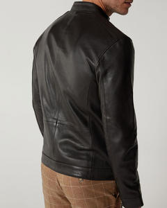 Chaqueta de cuero con cremallera de ante de lujo de tendencia para hombre, ropa de abrigo elegante al por mayor, chaqueta de tela ligera con logotipo personalizado - Product Image 2