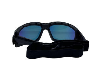 Lunettes de sécurité CE EN166 ANSI Z87.1 avec verres en polycarbonate, revêtement anti-buée/anti-rayures, protection UV 400, bandeau réglable rapide pour l'équitation - Product Image 4