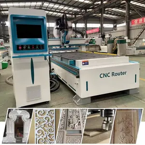 ที่มีคุณภาพสูง CNC เครื่องเราเตอร์ Atc สำหรับเฟอร์นิเจอร์ไม้การประมวลผลการผลิต