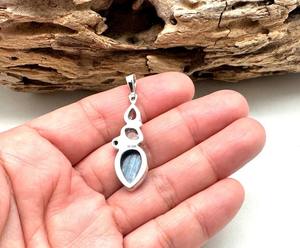 Colgante de piedras preciosas de Plata de Ley 925, joyería hecha a mano, colgante de estilo bohemio de plata, joyería para mujer, regalo de boda para - Product Image 3