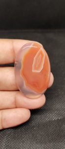 หินโมราอัญมณีสีส้มธรรมชาติขัดเงาขนาดหลวมสำหรับทำเครื่องประดับ - Product Image 4