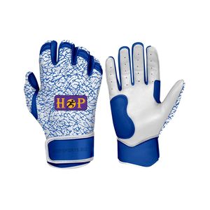 Guantes de Bateo de Béisbol de Puño Corto, Palma de Cuero Duradero, Guantes de Bateo de Béisbol, Diseño de Color Personalizado a Precios de Mayoreo - Product Image 1