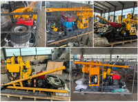 Plataforma de Perforación SPT Portátil de 130m con Husillo Vertical, Motor Diésel y Caja de Cambios para Exploración de Suelos y Muestreo de Núcleos de Diamante, en Venta