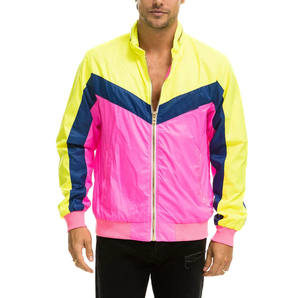 Men's 100% Polyester Windproof <b>Jacket</b> Casual Athletic Fitness Windbreaker with Waterproof Plus Size Feature for Outdoor <b>Workout</b> - Product Image 1