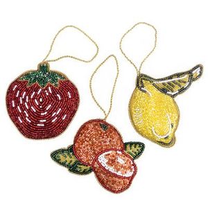 Beautiful star design blue and <b>white</b> coloured seed beaded embroidery keychain and keyring and bag accessories from India - Product Image 4