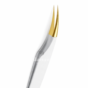 Pinzas de Precisión para Extensión de Pestañas con Punta Curva Dorada Premium, Agarre Fácil, Herramienta Profesional, OEM, Marca Privada, Suministro al por Mayor - Product Image 4