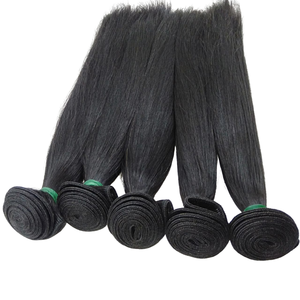 Extensiones de cabello humano virgen con cutícula alineada Premium, máquina de trama doble, calidad dibujada doble, venta al por mayor - Product Image 5