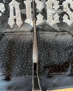 Conjunto de pantalones de chándal acampanados y Sudadera con capucha de alta calidad para hombre con logotipo personalizado OEM, chándal para correr de dos piezas estampado de talla grande - Product Image 6