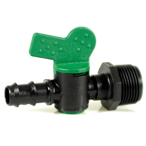 Raccordo per Ala Gocciolante Valvola Portagomma/Filetto Maschio mm. 16x1/2 - Product Image 1