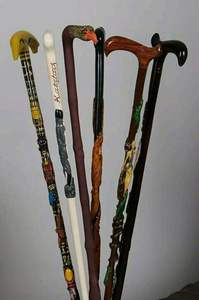 REASONS Price Adjustable Wooden Cane with Multiple Knots Strong Wooden Walking <b>Stick</b> for Elders by Standard International - Product Image 2