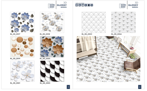 Meilleures ventes Carreaux de sol en porcelaine aspect marbre brillant 600x600 mm Glaçure polie pour salon moderne ou appartement - Product Image 5