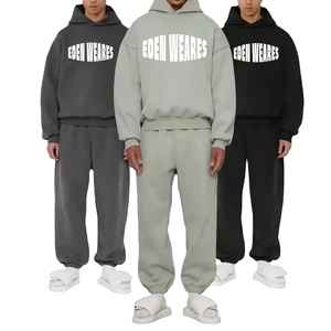 Conjunto Deportivo Personalizable para Hombre, Modelo 2026, Tejido de Felpa de Algodón de 420 GSM, Estampado, Informal, para Fitness, Ropa Deportiva de Invierno - Product Image 1