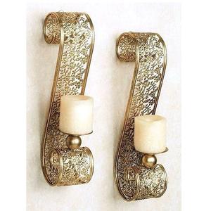 Antique Finish Metal Candle Holder Candle Stand for Lighting and Home Decoration <b>Set</b> Stylish Decorative Candle Jar Holder - Product Image 4