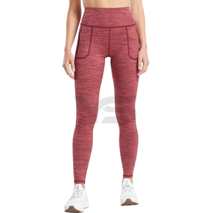 กางเกงโยคะมีตะเข็บทรงวีลึกสำหรับผู้หญิงกางเกงฝึกยิมเอวสูง - Product Image 1