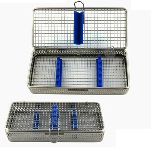Plateau de stérilisation à mailles en acier inoxydable pisco Direct usine | Panier avec poignées | Plateau de stérilisation fabriqué au Pakistan - Product Image 6