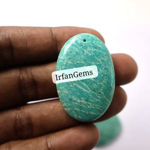 เครื่องประดับอัญมณีแอมะซอไนต์ทรงหลังเบี้ยจากธรรมชาติคุณภาพสูงสำหรับเครื่องประดับที่รวดเร็วทำให้พร้อมสำหรับอัญมณีหลวม - Product Image 3