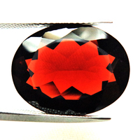Granat naturel non monté, pierre de naissance certifiée, granat rouge taillé ovale à facettes, idéal pour la fabrication de bijoux GEMFORTE INC