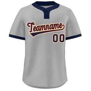 Jeunes personnalisé séchage rapide maille Baseball Softball Jersey attirail sergé chemise bouton brodé Logo nom numéro USA Sportswear - Product Image 5
