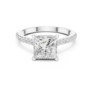 Hint encuentra anillo de diamante CVD de oro Real de 10 quilates para bodas - Product Image 3