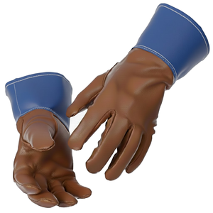 Gants de soudage TIG industriels robustes, gants de soudage MIG, cuir de vachette fendu, résistants à la chaleur, gants de sécurité au travail - Product Image 4