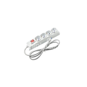 Arte de enchufe múltiple 8161 4 Tomas Con interruptor Enchufe: 2P + T - 16 A Tomas: 4 universales 2P + T - 10/16 A Tomas: protegido Cable: - Product Image 1