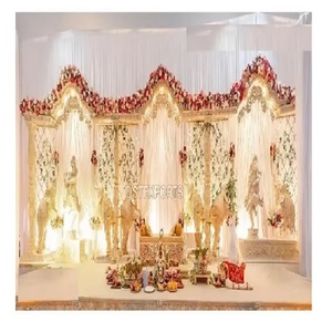 Mandap Tradicional con Temática de Elefantes para Decoración de Bodas, Gran Mandap para Bodas Indias, Mandap para Bodas Maharani en Australia - Product Image 1