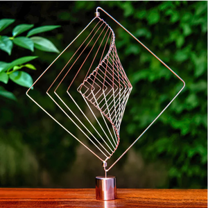 Square-Wave Koper De Betoverende Kinetische Wind Spinner Koper - Product Image 6