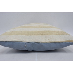 Ikat หมอนขนสัตว์เย็บปะติดปะต่อกันลายละเอียด14x14นิ้วตกแต่งหรูหราเน้นสำหรับห้องนั่งเล่นโซฟาทอเทคนิควินเทจ - Product Image 5