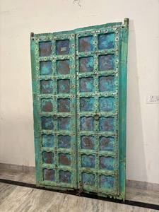 Paneles de puerta de madera maciza antiguos para el hogar al aire libre Villa de lujo frente sala de estar cocina comedor muebles diseño tallado a mano - Product Image 3