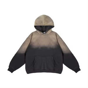 Sudadera con capucha lavada Vintage de alta calidad para hombres Diseño personalizado Sun Fade 100% Algodón Hot Winter Streetwear-Sudaderas con capucha al por mayor - Product Image 2