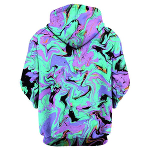 Haute qualité hommes coton mélangé Sublimation sweats à capuche saison d'hiver bouffée imprimé sweat à capuche conception de poche Anti-rétrécissement vente chaude - Product Image 2