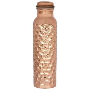 Conception attrayante Matériau solide Bouteille d'eau en cuivre étanche, mordant Look Meilleure qualité Utilisation pour la maison et l'hôtel Bouteille en cuivre - Product Image 6