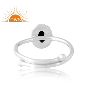 Nouvelle tendance, bague en argent 925 avec pierre précieuse en onyx noir naturel, bijoux personnalisés pour femmes, cadeau pour elle, fabricant de bijoux indien - Product Image 2