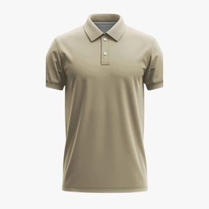 Chemise à manches courtes boutonnée décontractée pour homme, nouvelle conception, confortable, douce, polyester/coton, unie, respirante, pour l'été - Product Image 2