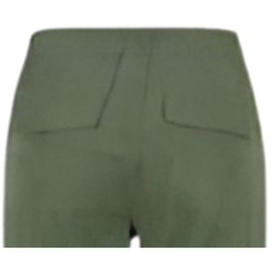 Pantalones de Trabajo Casuales de Negocios para Mujer, de Lona Transpirable de Secado Rápido, con Cierre de Cordón, Lisos, 100% Algodón, Cintura Media - Product Image 5