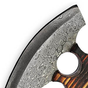 Eco Friendly Damascus Steel Pizza <b>Axe</b> Designed For Pizza Pastry And Flatbread <b>Cutting</b> Suitable For Home And Restaurant - Product Image 4