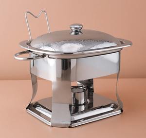 Nuevo plato de frotamiento de acero inoxidable, cazuela, olla caliente de Metal, calentador de comida elegante, buffet, fiesta, casas, boda, hoteles, uso de villas - Product Image 1