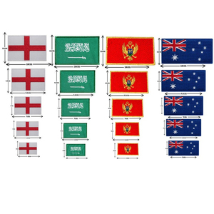 Écusson de drapeau en gros personnalisé vos propres patchs de logo brodés fer en gros sur drapeau de haute qualité patchs confortables et durables - Product Image 1