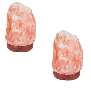 Natural Himalayan Salt 2024 Lamps best design hand crafted Electric Cord and Bulb Organic pink salt lamps with bulk packaging