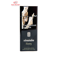 Étui à cigarettes rectangulaire noir de luxe moderne en plastique Vinataba OEM/ODM, kit d'accessoires pour fumeurs, tubes à cigares, briquet, coque à clapet