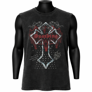 Camiseta sin mangas vintage para hombre, con estampado gráfico personalizado, de algodón, para gimnasio, estilo urbano, tipo muscle fit - Product Image 1