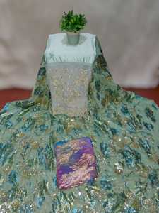ผ้าดิรักฟรานซาวีรุ่นล่าสุด ลายดอกไม้สีสันสดใส เหมาะสำหรับงานแต่งงานและงานปาร์ตี้ ผ้าดิรักเนื้อผ้าคุณภาพเยี่ยม - Product Image 6