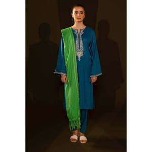 Camisa y Dupatta de Chifón con Bordado Jacquard WGK-JQW-DE-2955 - Product Image 5