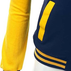 Venta al por mayor OEM logotipo personalizado bordado ropa de mujer chaqueta universitaria manga de cuero bombardero béisbol Letterman chaquetas transpirables - Product Image 5