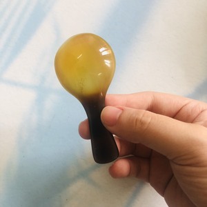 CUILLÈRE naturelle en corne de buffle réutilisable 8.5x3.5 cm Vaisselle Ustensile de cuisine écologique servant l'artisanat fabriqué par VITRAPRO - Product Image 4