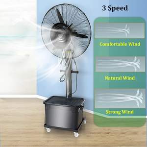 Exclusive 26/30 Inch High Velocity <b>Misting</b> Pedestal <b>Fan</b> Heavy Duty Oscillating Outdoor Cooling <b>Fan</b> for Industrial & Commercial - Product Image 2