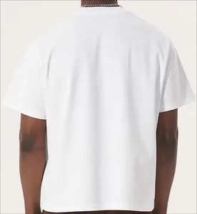 100% Cotton Heavyweight <b>White</b> Color Regular Fit Customized Silk Screen Printed Long Casual <b>T</b> <b>Shirt</b> in Wholesale Rates - Product Image 6