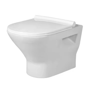 Nouveau siège de toilette en céramique suspendu au mur en cristal-Placard à eau mural avec raccord de chasse d'eau et housse de siège, qualité supérieure - Product Image 6